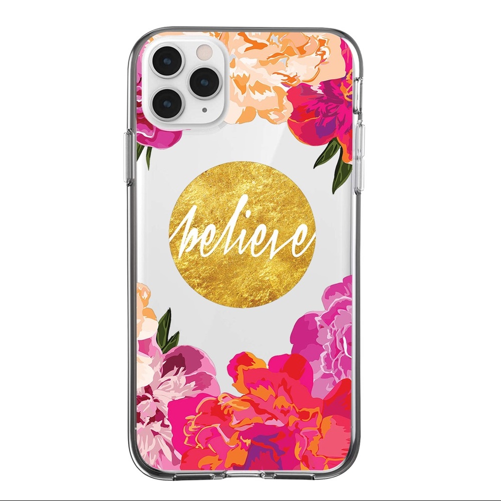 2/$10 iPhone 11 Pro Max Case Clear Flower Floral